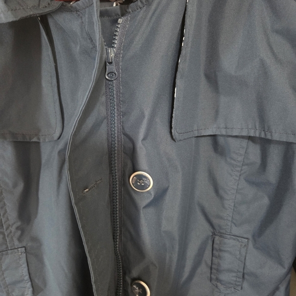 Suzy Shier Navy Trench Coat size XL - Picture 4 of 7